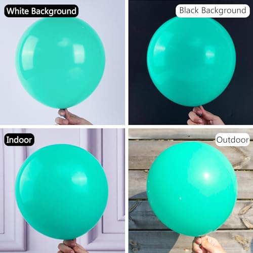 Image of PartyWoo Teal Balloons 50pcs Turquoise Dark Teal Color 12 Inch