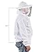 VIVO Professional White XXL Beekeeping Suit, Jacket, Pull Over, Smock with Veil BEE-V105XL2