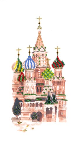 Kit de décoration de perles Miyuki BHD-63W Cathédrale Saint-Basile en tissage de perles japonais