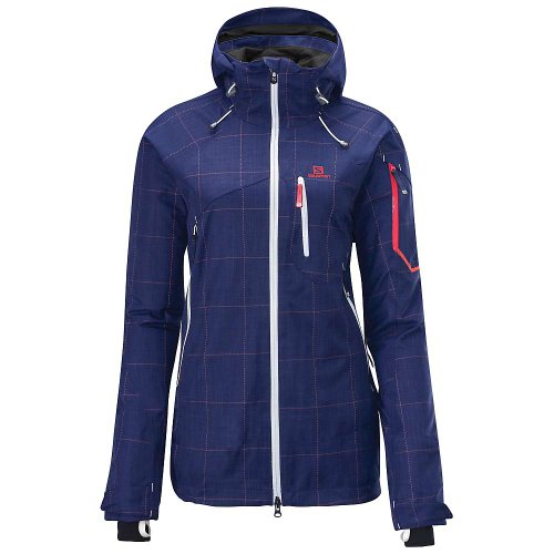 Veste Salomon Foresight 3L Femme Violette : Restez au Sec en Montagne