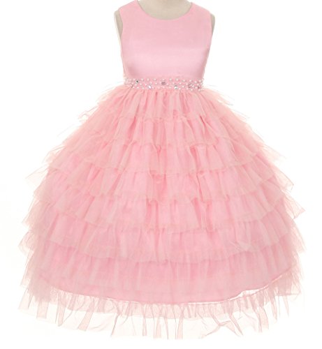 Big Girls' Darling Lace Princess Easter Pageant Flowers Girls Dresses Ivory Size 10 #TOP1