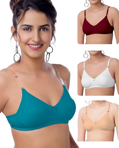 Image of Brida Monica Breathable Cotton Non-Padded Transparent Bra - Comfortable, Stylish