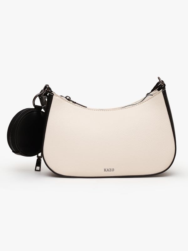 Image of Kazo Sophia Shoulder Bag | Premium Faux Leather Handbag for Women | Timeless Sophisticated Silhouette with Generous Interior