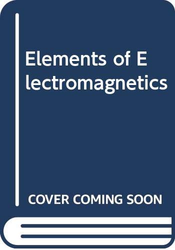Elements of Electromagnetics 0030134846 Book Cover