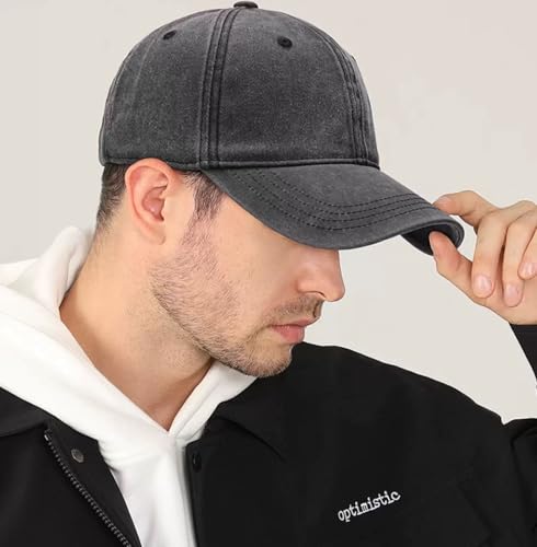 Image of 6Pcs Unisex Vintage Washed Baseball Cap Hat Adjustable Cotton Sports Caps for Men Women Outdoor Sports