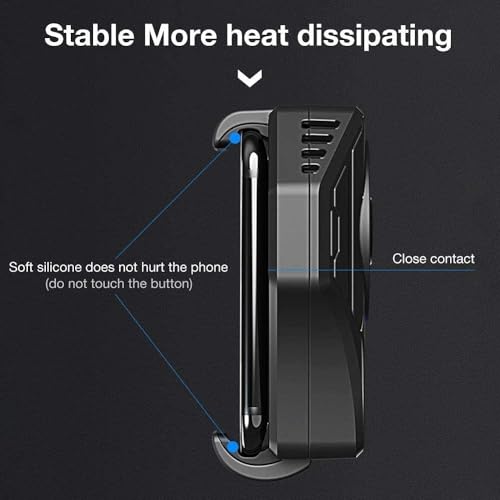 Image of BKN L-01 Fast Cooling Mobile AC Fan Radiator Mobile Cooler for Gaming With USB Powered Smartphone Fan Cooling Radiator Game Cooler for Phone Gaming, Live Streaming