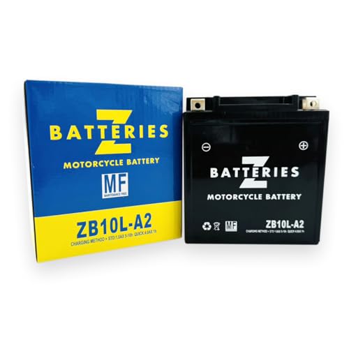 Z BATTERIES バイクバッテリー YB10L-A2 ユアサ 互換 ZB10L-A2 シールド型 AGM 充電済み FB10L-A2 SB10L-A2 BM10L-A2 Z1 (900SUPER4) Z2 (750RS/Z750FOUR) Z250F