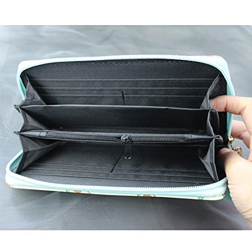 Timlee Cute Girls Long Wallets Long Purse Green Avocado Wallets for Girls Christmas Gif(Avocado)4