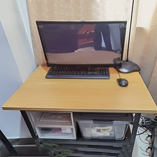 Wood Table Top Only, Universal One-Piece Desktop, Extra-Wide Work Bench For Home & Office Standing Desk Frames, Custom Size (Color : Wood Colour, Size : 100x60x2.5cm)