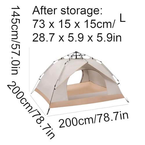 Carpa portátil con doble puerta para camping miniatura 2