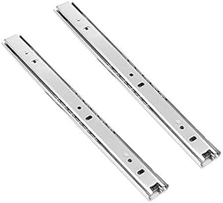 Mdurian 2 X 12" Heavy Duty 27mm Drawer Runners Slide Slides Ball Bearing Grooved Steel Extension Sizes Metal Kitchen Cabinet Desk Capacity
