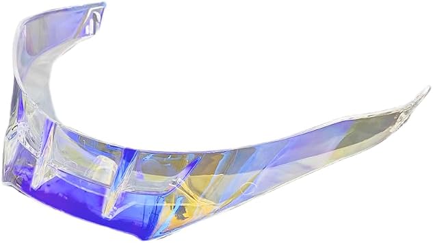 Helmet Visor, PI-STA Helmet Tail Spoiler for AGV PI-STA GPR/GP/Corsa/Corsa R Rear Spoiler Replacement Motorcycle Helmet AccessoriesRevo Clear Blue