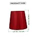 NUOBESTY Stylish Cloth Lampshade with Bulb Clip Wine Red Lamp Cover for Bedroom Wall Table Floor Lamps Easy Tool Installation Home Decor Accent and Housewarming Gift