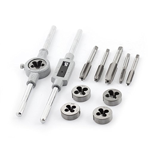 Aexit 12 in Tool Sets 1 M3-M12 Bolts Tap Wrench Die Stock Handy -Free Tool Sets Tool Set