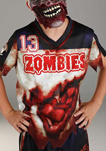 Disfraz infantil de zombie jugador de fútbol miniatura 3