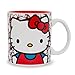 Silver Buffalo Sanrio Hello Kitty Allover Faces Ceramic Mug | BPA-Free Large Coffee Cup For Espresso, Tea | Holds 20 Ounces