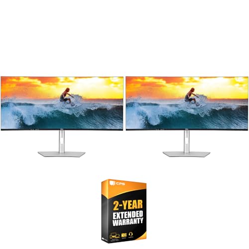 Image of Dell DELL-U4025QW UltraSharp 40 Curved Thunderbolt Hub Dual Monitor Bundle with 2 YR CPS Enhanced Protection Pack