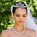Frcolor Tiara Crowns Star Moon Wedding Crystal Bridal Headband Rhinestone Hair Band for Women