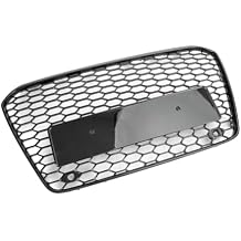 Honeycomb Mesh Grill Front Bumper Glossy Black Fit for Audi A5 S5 B8.5 2013-2016