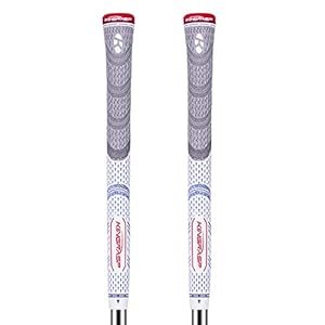 Multi Compound Golf Grips Set of 2 (Free 2 Tapes Included),Anti-Slip，Super Stability,Cord Rubber, Golf Club Grips,Standard/Mid Size, 6 Colors Optional
