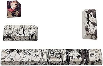 Japanese Anime Key Cap 4 Key Cap Set Diesab PBT Space Bar Key Cap Esc Enter Key Cap for DIY Game Mechanical Keyboard |  4 DIY