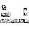 Japanese Anime Keycaps, 4 Keycap Set, Dye-subbed PBT Spacebar Keycap, Esc Enter Keycaps for DIY Gaming Mechanical Keyboard