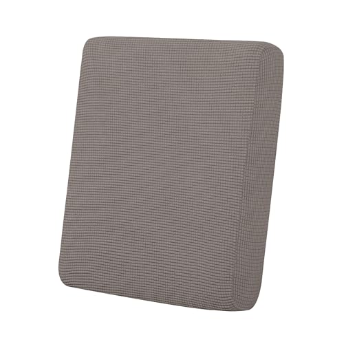 Image of Easy-Going Stretch Cushion Cover Sofa Cushion Furniture Protector Sofa Seat Sofa slipcover Sofa Cover Soft Flexibility with Elastic Bottom(Chiar Cushion,Taupe) | Sofa Cushion Furniture Protector Sofa Seat sofa slipcover Washable sofa cover soft with Elastic Bottom Taupe