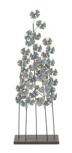 Deco 79 Metal Leaf Sculpture Teal