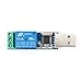 JESSINIE USB Serial Port Control Relay Module Sturdy Durable Lightweight USB Relay Module USB Intelligent Control Switch Overcurrent Protection Intelligent Command Control Switch Intelligent Home