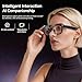 AI Smart Glasses with Camera, 8MP 4K Video Recording Bluetooth Speaker Smart Glasses for Men, Ai Glasses with Camera Photo Video Recorder Translating Voice Control Safety Glasses IP67 8-Hour Battery