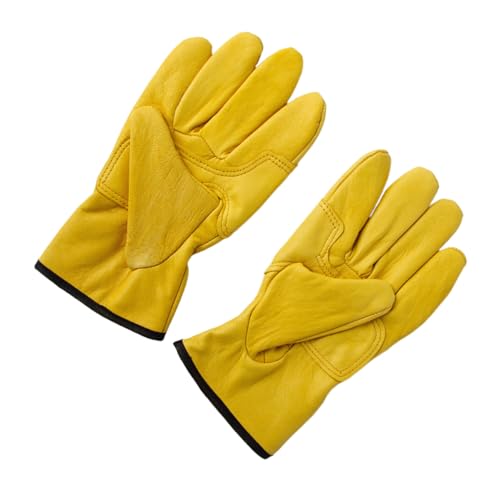 Guantes de trabajo para hombre con aislamiento térmico y cuero