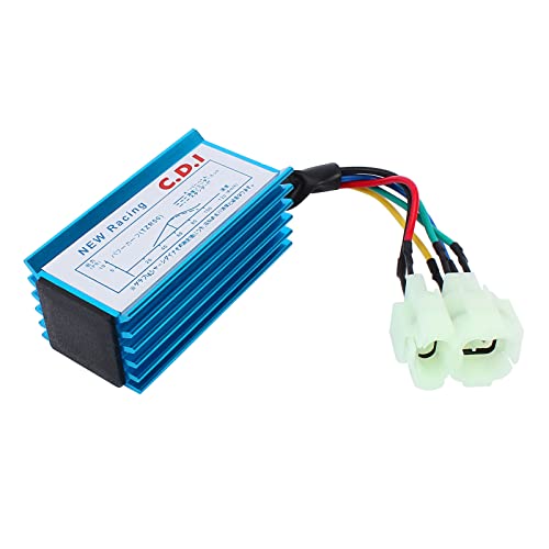 Qazaky Racing 6 Pins Ac Cdi Box For Gy6 50Cc - 70Cc 80Cc 90Cc 110Cc 125Cc 150Cc Scooter 4-Stroke Engine Atv Go Kart Moped Quad Pit Dirt Mini Pocket Bike Chopper 6-Pin 139Qmb 152Qmi 157Qmj 6 Pin #TOP4