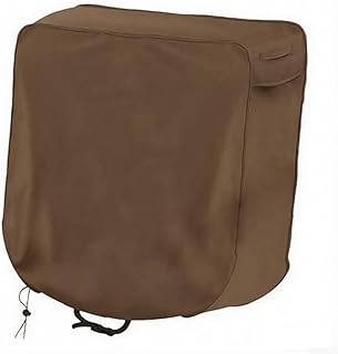 Retractable Hose Reel Cover for Outdoor Garden Use, Wall Mounted 420D Oxford Fabric with Polyurethane Coating to Shield Hose from Weather and UV Rays (Coffee)