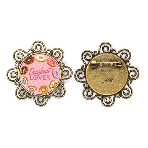 Broche en forme de cercle Western pour filles aux détails ciselés