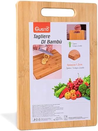 IPEA Tagliere Rettangolare in Legno per Verdure, Frutta, Salae