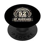 Photo Gallery celebrate 52th years of wedding anniversary vintage his/her popsockets popgrip intercambiabile Photo Gallery celebrate 52th years of wedding anniversary vintage his/her popsockets popgrip intercambiabile