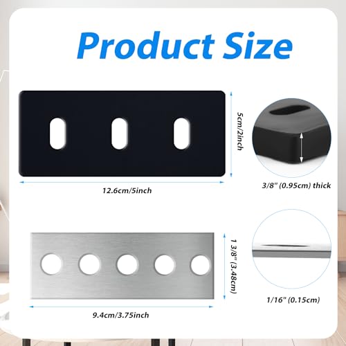 PEUTIER Schneefräsen Laufrad Kit aus Edelstahl - 0,95cm 3-Blatt, Schneefräsen Laufrad Modifikation/Gummi-Kit Zubehör Einschließlich Edelstahl- und Gummipaddel, Bolzen, Sicherungsmuttern, Schrauben