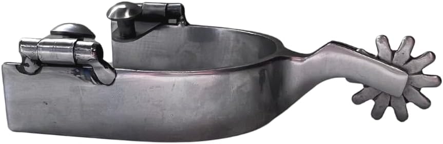 AJ Tack Men's Brushed Stainless Steel Spur
