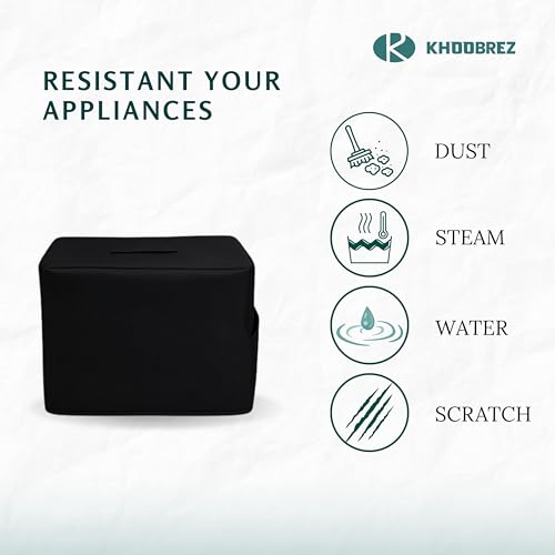Image of KHOOBREZ Nylon Dust And Waterproof Washable Stand Mixer Cover For Kitchen Sm-Bc (Black)