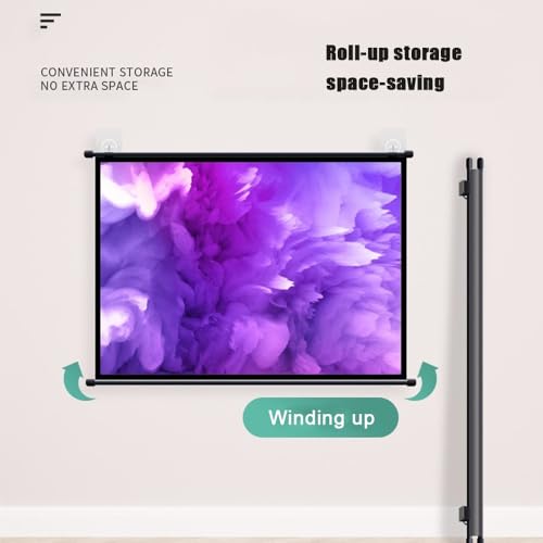 Pantalla manual HD 72 pulgadas 4:3 miniatura 3
