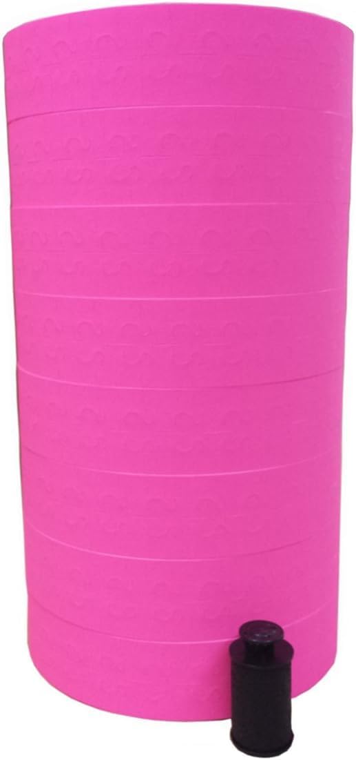 White Pricing Labels, 1 Line,for Monarch 1131 Price Gun – 1 Sleeve, 20,000 Labels with Security Slits and Free Ink Roller