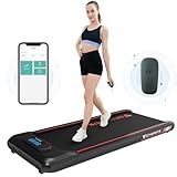 CITYSPORTS Walking Pad,Portable Treadmill for Home,Under Desk Treadmill Motorized Electric with LED Display,1-6KM/H Adjustable Speeds,No Assembly,Quiet & Lightweight (Black)