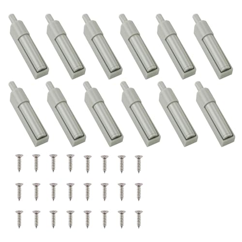 12PCS Amortiguador Puerta Cocina, Cierre Suave para Puerta de Muebles Freno Puerta Corredera Armario Amortiguador de Cajones Amortiguadores con 12 Tornillos Fácil Montaje para Cocinas Oficinas