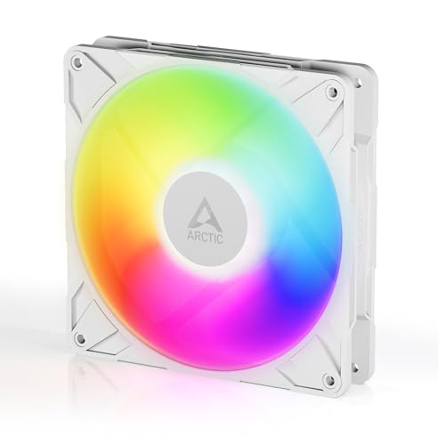 ARCTIC P14 Pro A-RGB (White) - Powerful Premium Fan, 140 mm PWM Fan with Y-Cable Splitte, 400-2500...