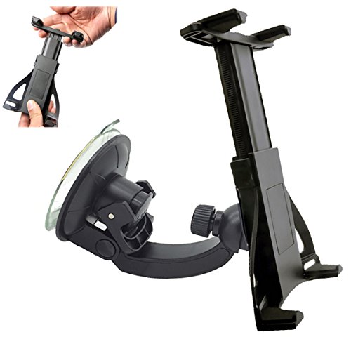 ChargerCity 360° swivel adjust windshield suction mount for Apple iPad Air Mini PRO Google Nexus Samsung Galaxy Tab S Microsoft Surface Tablets (compatible with all 7" to 12" Screen Tablets)