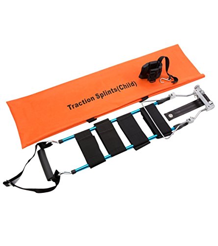 LINE2design Traction Splint Child-Pediatric - Portable Lightweight Immobilization System Emergency First Aid Splint with Carrying Case - Patient Transport Adjustable Ankle Straps
