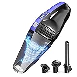 【3-Stufen Filtersystem & Zyklontechnologie】Der Drei-Stufen Filtersystem kann 99,99 % Staub und Partikel kleiner als 0,3 µm effektiv entfernen und eine sekundäre Verschmutzung verhindern. Dank der Zyklontechnologie kann der Schmutz besser in den Staubbehälter aufgesaugt werden, ohne den Filter nicht verstopfen. Dadurch wird eine langanhaltende Leistungsfähigkeit garantiert und gibt es keinen Saugkraftverlust.