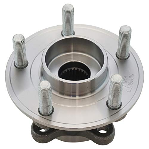 Image of TRQ Front and Rear Wheel Bearing and Hub Assembly Set 2 Piece Compatible with 13-16 Ford Fusion 13-18 Fusion AWD 19-20 SSV Plug-in Hybrid 19-20 Police Responder Hybrid 13-16 Lincoln MKZ 13-15 MKZ AWD