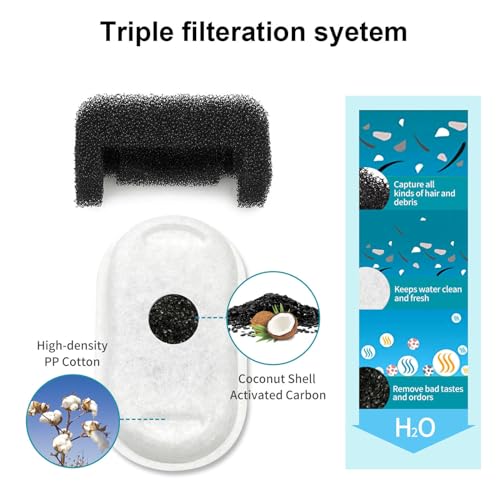 Fuente de agua para gatos ultra silenciosa 2L miniatura 6