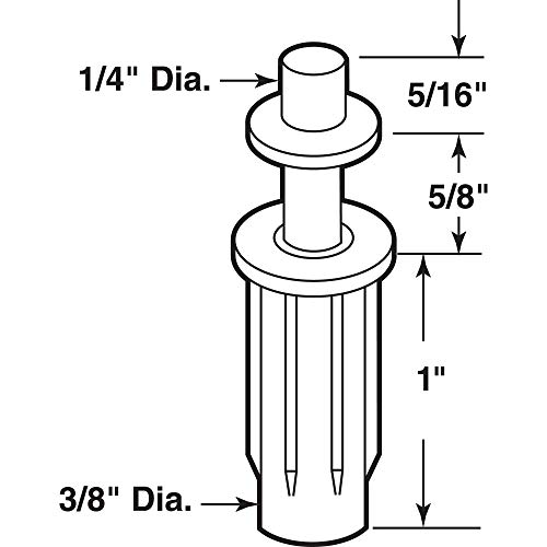 Kit de herrajes para clósets Slide-Co 161111, pivote superior para puertas plegables (1 unidad) miniatura 2